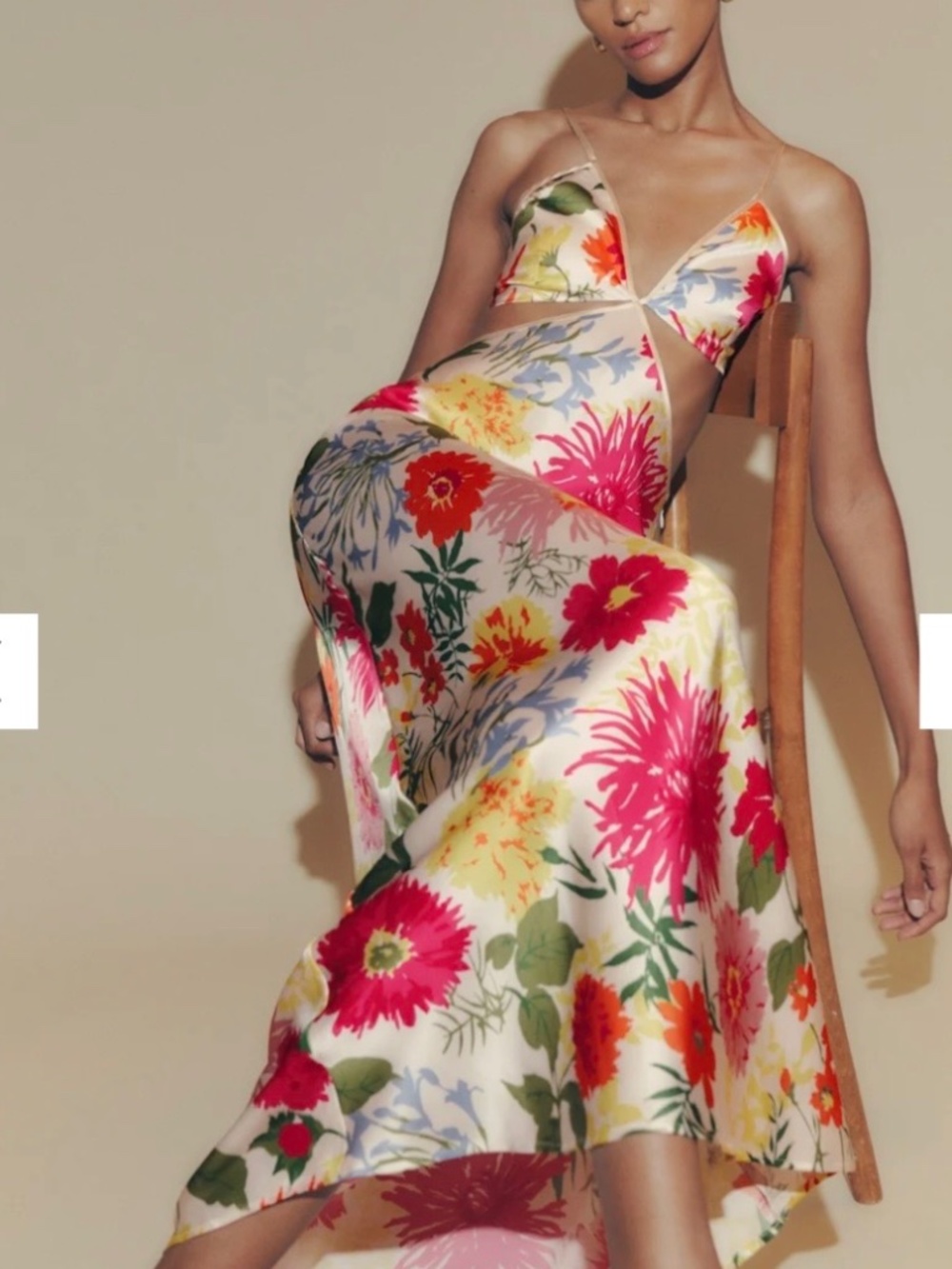 REFORMATION Poppy Printed Silk Maxi Dress Fabrizia SZ 12
